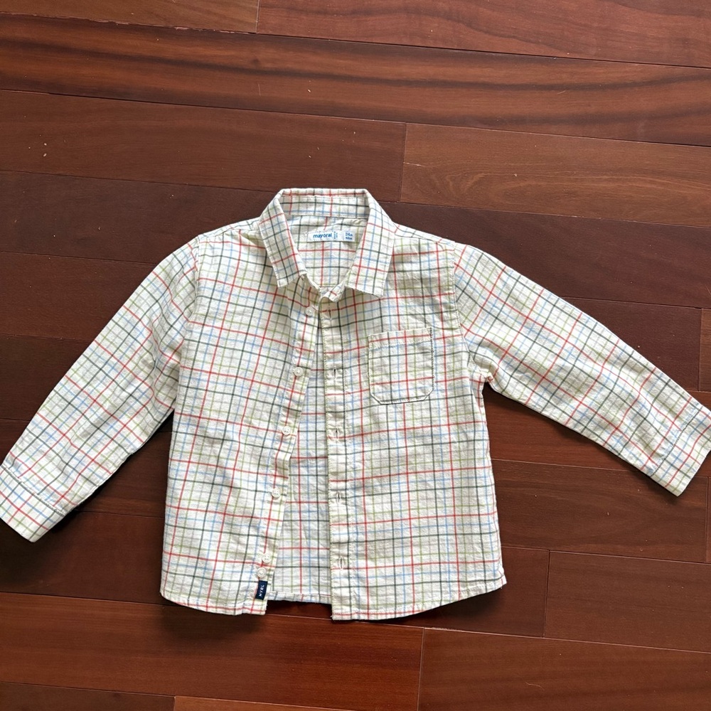 Mayoral toddler boy button-down shirt
